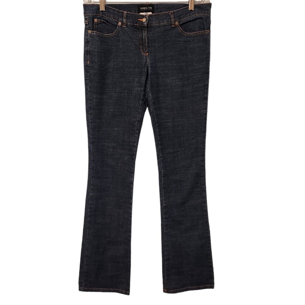 Patrizia Pepe Firenze Skinny Jeans Size 46 (33x34.5)‎ Boot Cut Blue Denim EUC